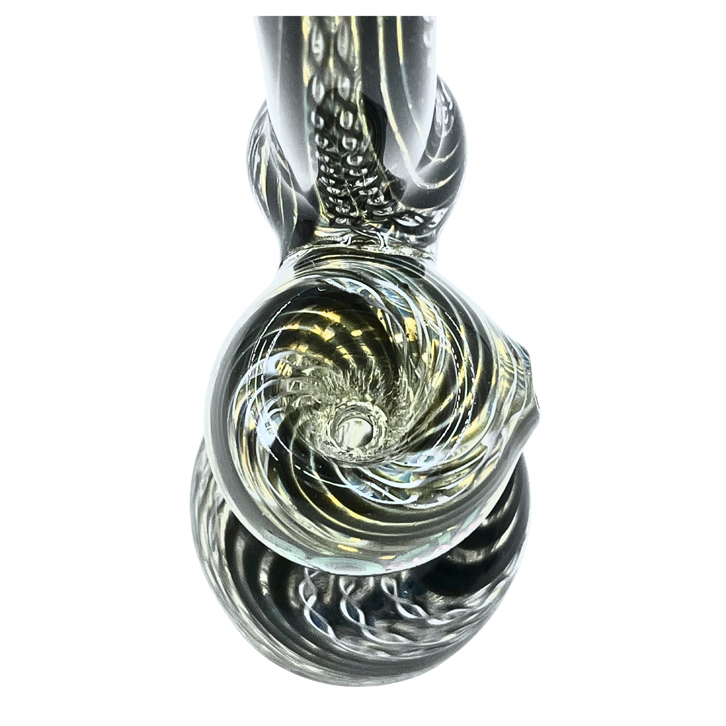 Colorburst Hammer Rock Glass Standing Bubbler