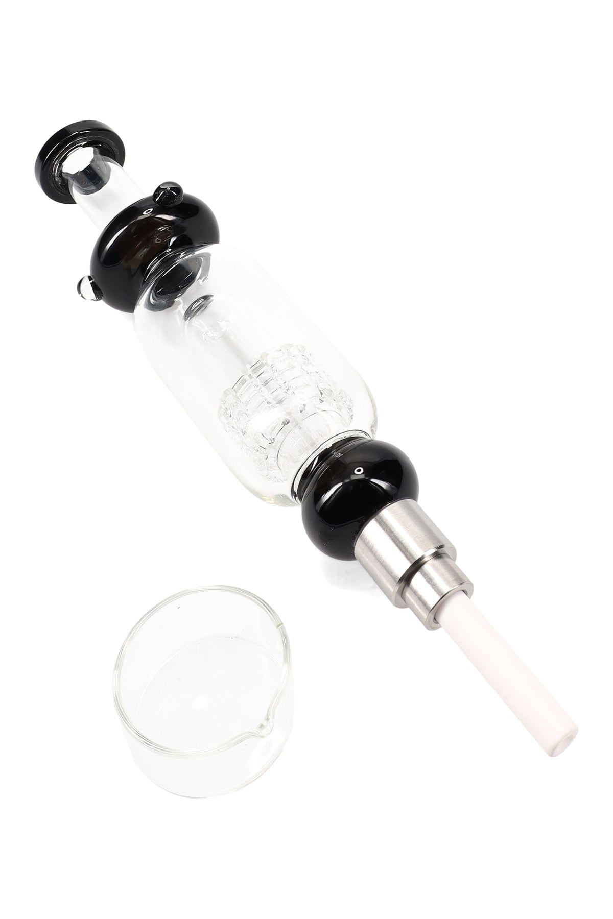 Glass Matrix Perc Dab Straw Kit “Lab Tower” – 8½″