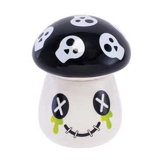 MUSHROOM SKULL STASH JAR