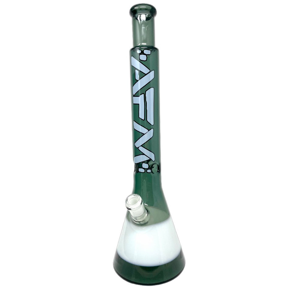18" Quasar Glass Beaker Bong - Smokey/ Ivory
