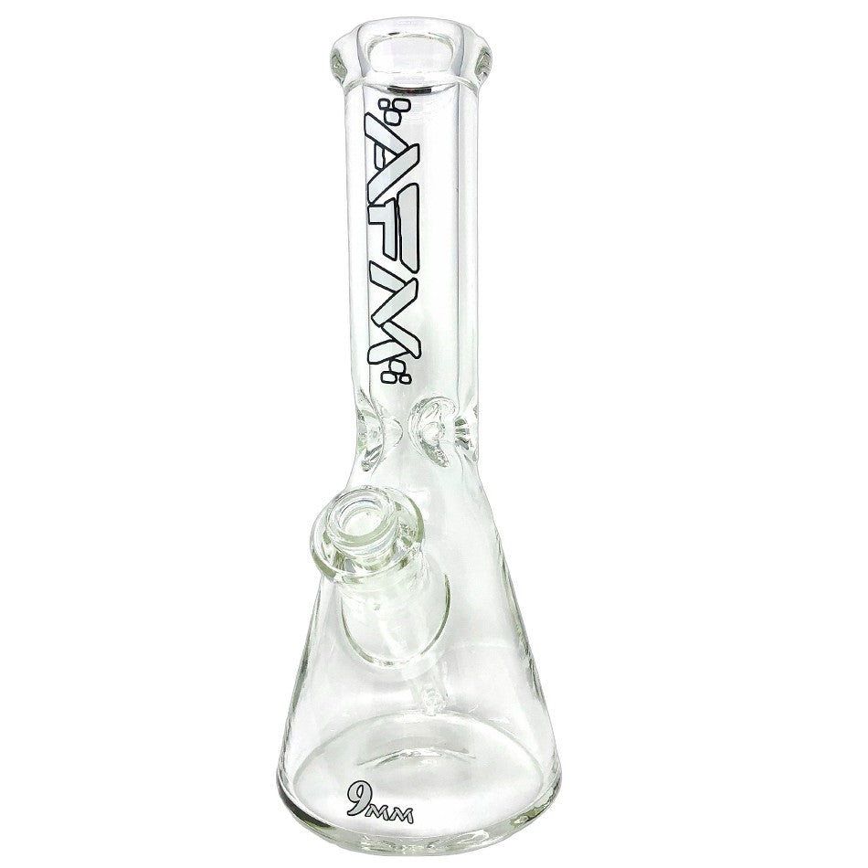 12" Heavy Boi Clear 9mm Glass Beaker Bong