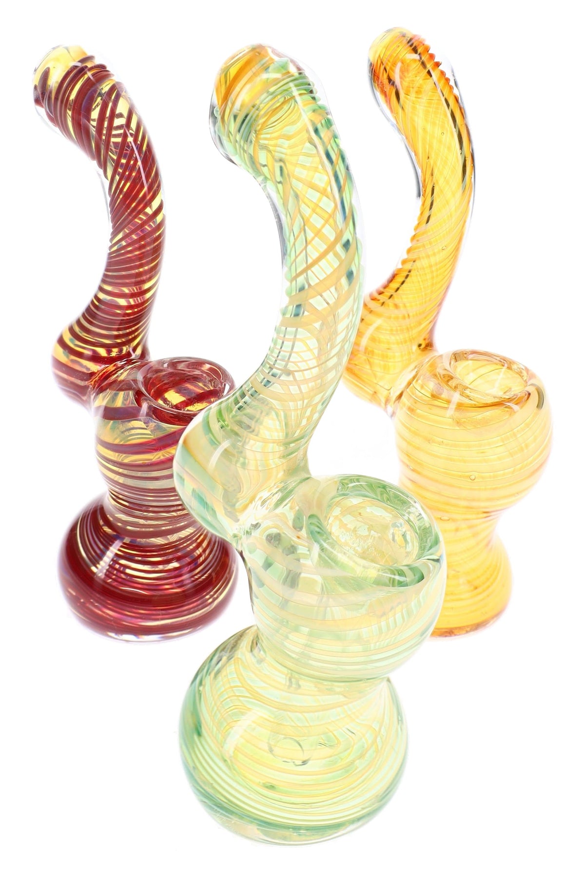 Color-Changing Spiral Sherlock Bubbler “Mini Wizard” – 5″ – Assorted Colors