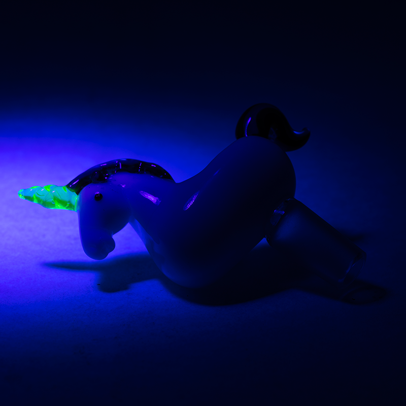 Empire Glassworks “Unicorn” Glass Bowl – UV Reactive – 14.5 mm Male – US-Made