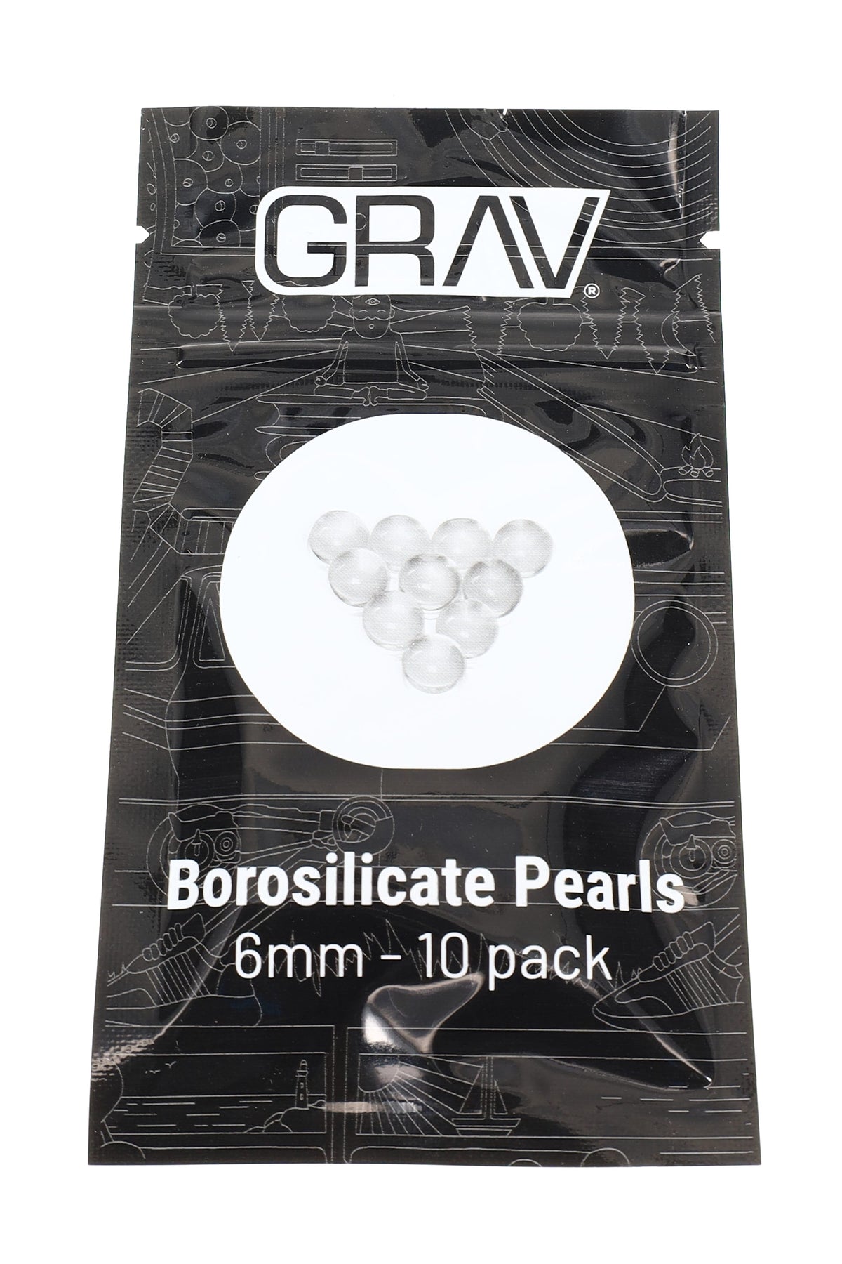 GRAV Borosilicate Terp Pearls – 6 mm – 10 Pack
