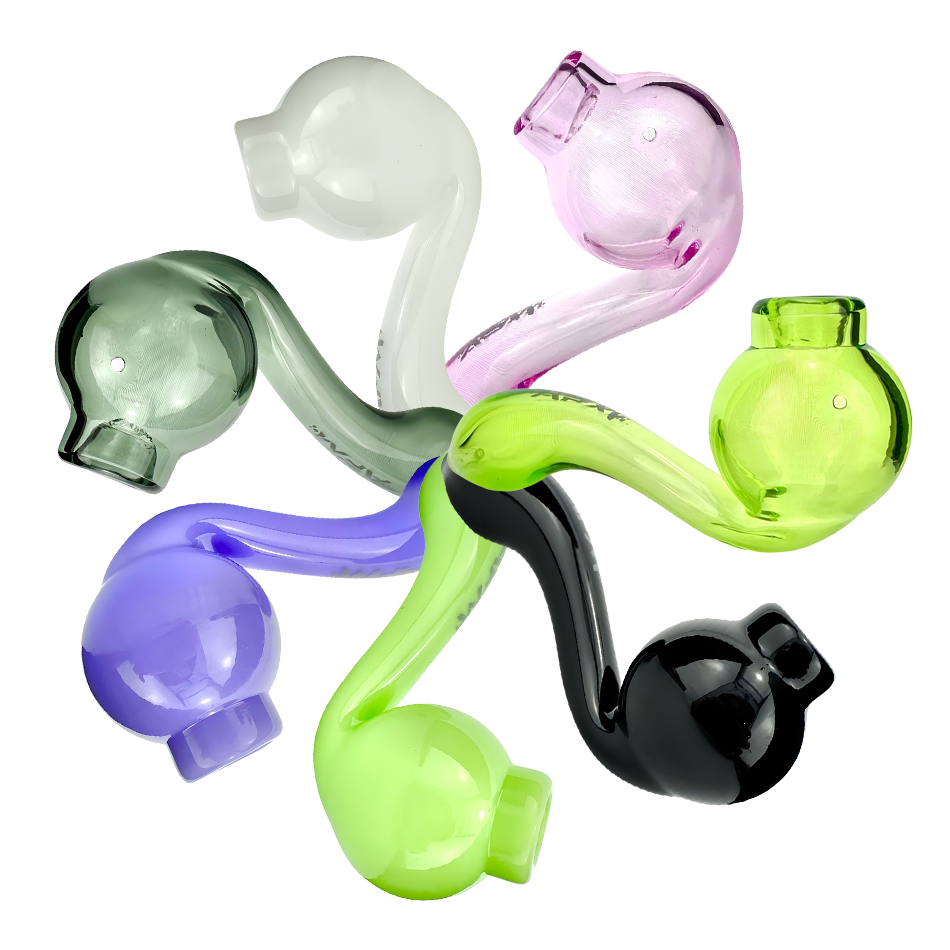 5.5" AFM Iris Borosilicate Glass Screen Hand Pipe