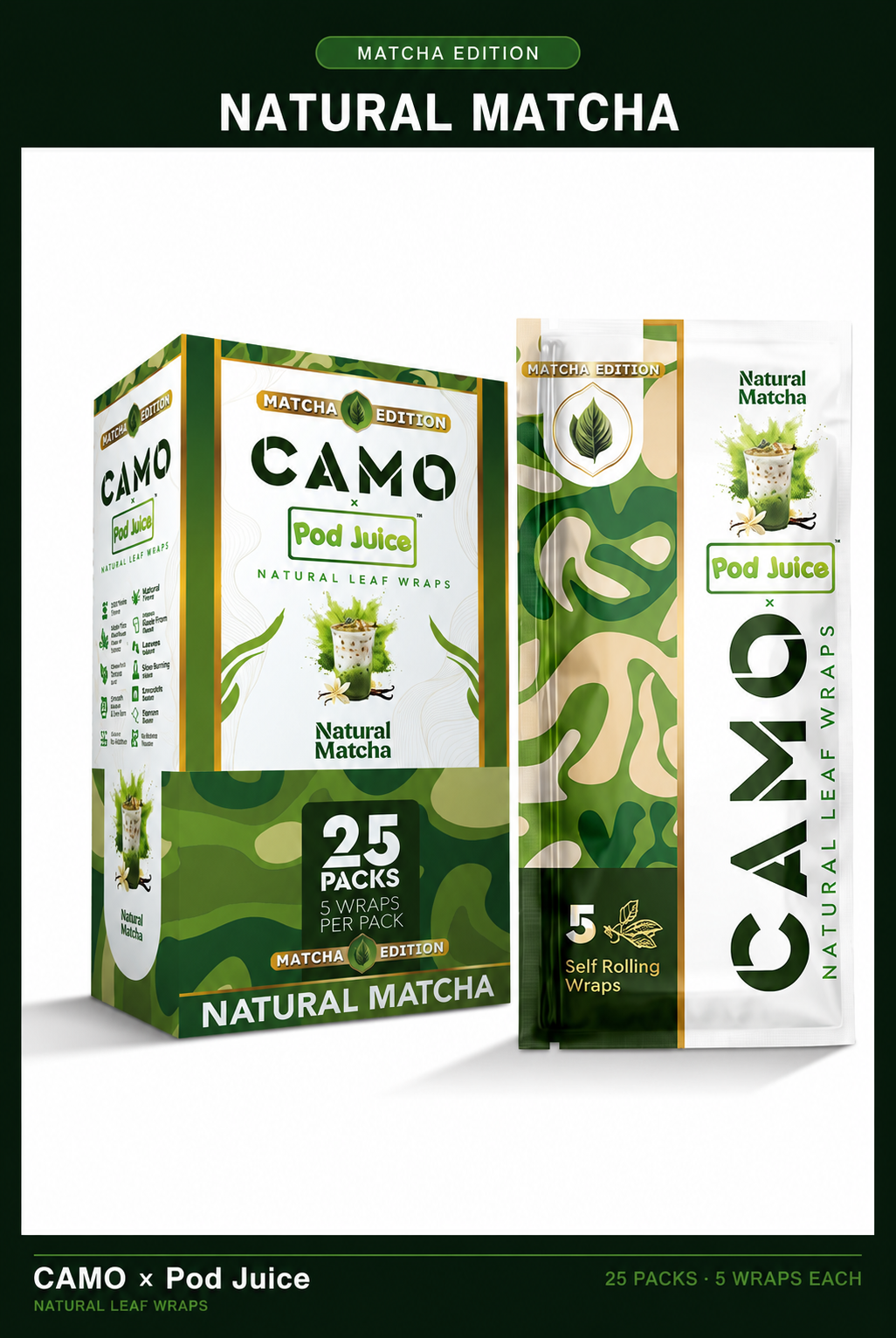 CAMO New MATCHA 2026 Flavors