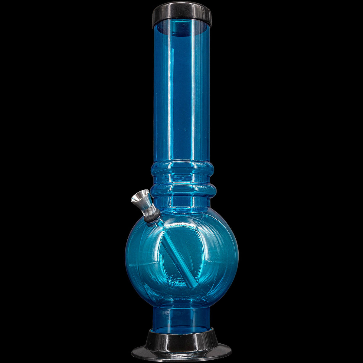 JM Enterprises 12-15" Acrylic Bubble Base Bong - Multiple Colors