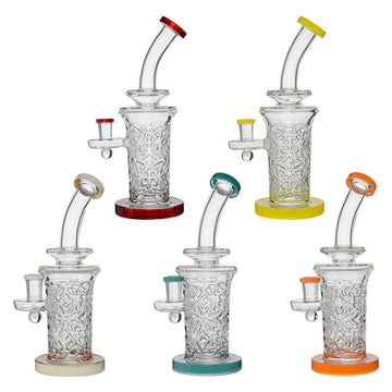 Calibear Flared Helix Carved Dab Rig Series