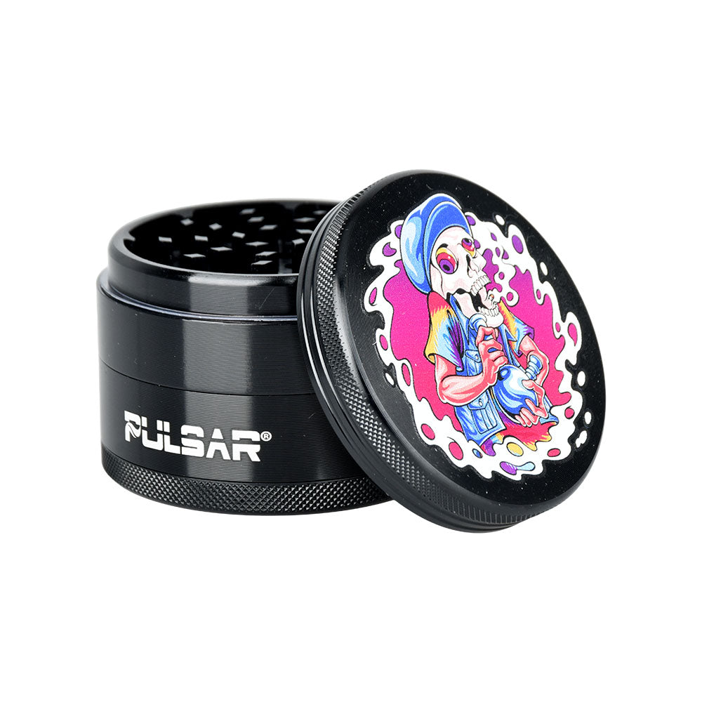 6PC DISPLAY - Pulsar Artist Series Grinder - 2.5" / 4pc / Assorted Designs