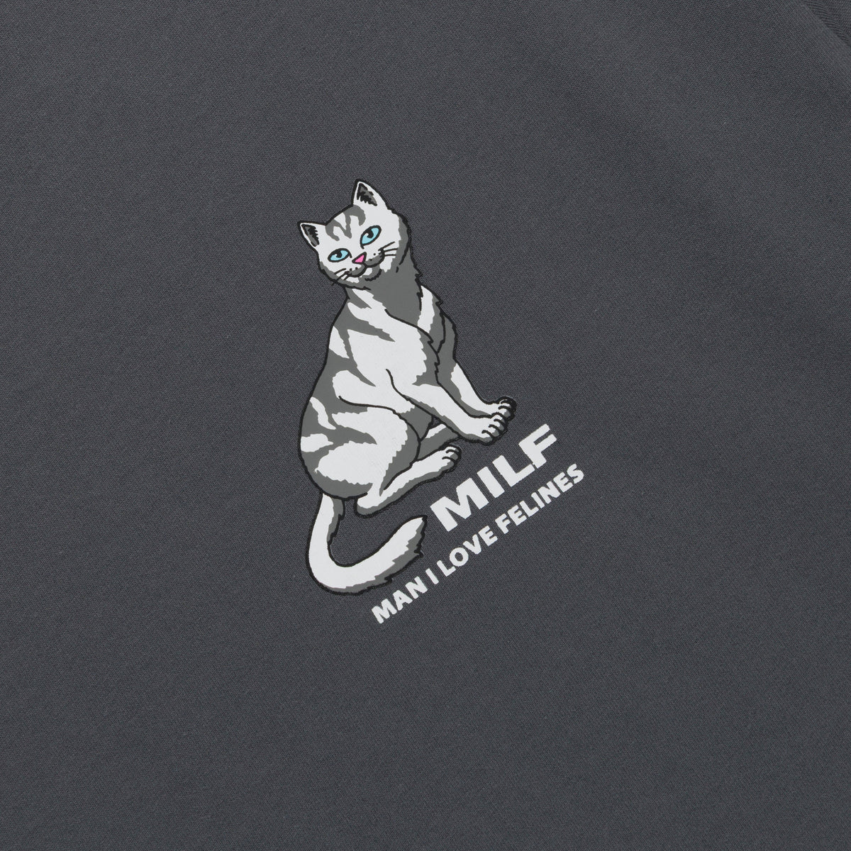 Man I Love Felines Tee (Charcoal)