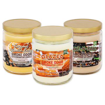 12PC BOX- Smoke Odor Exterminator Candle -13oz/Just Chillin' Mix
