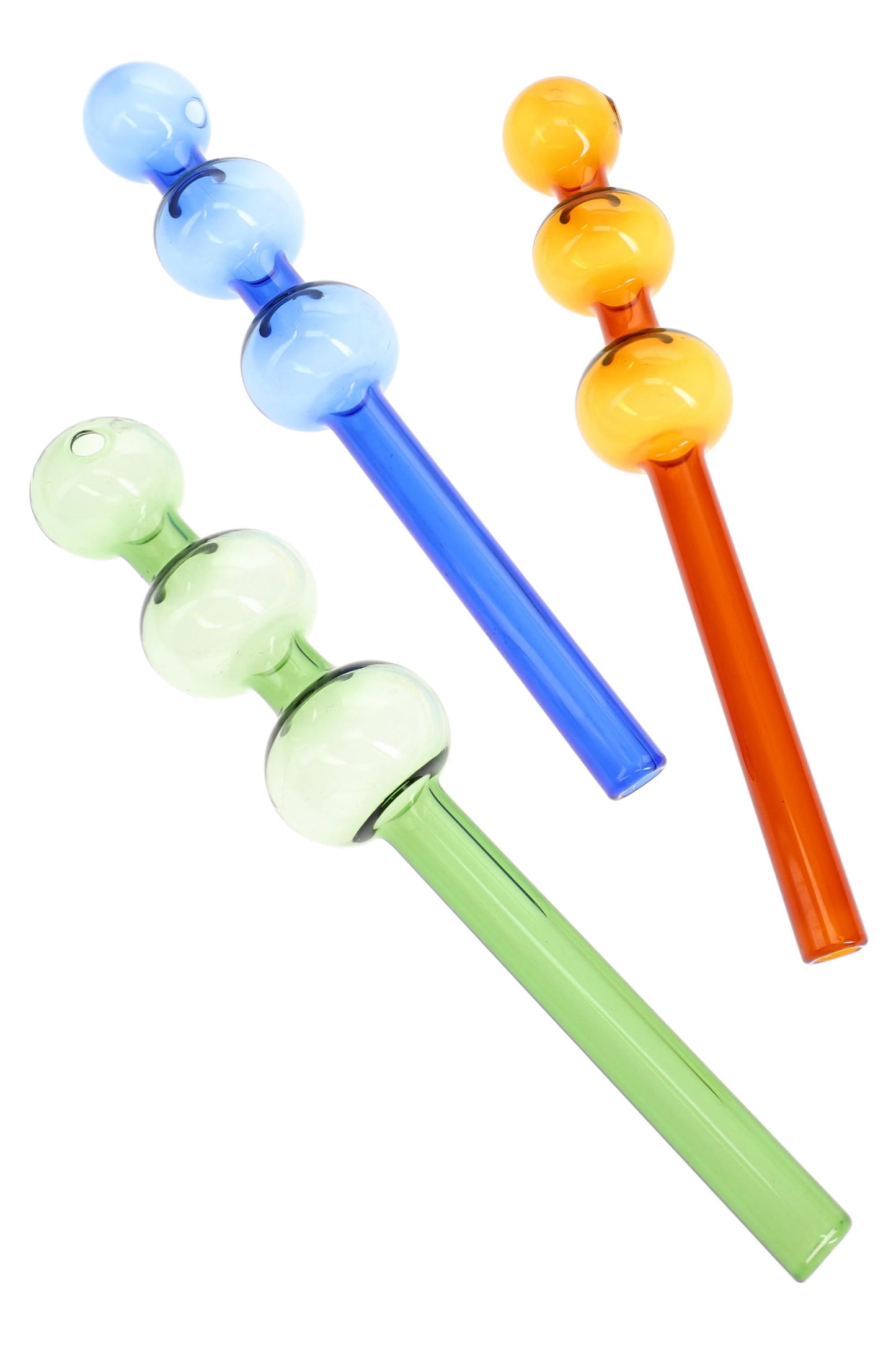 Triple Glass Oil Burner Pipe “Tri-Tone” – 7.5″ – Assorted Colors – US-Made