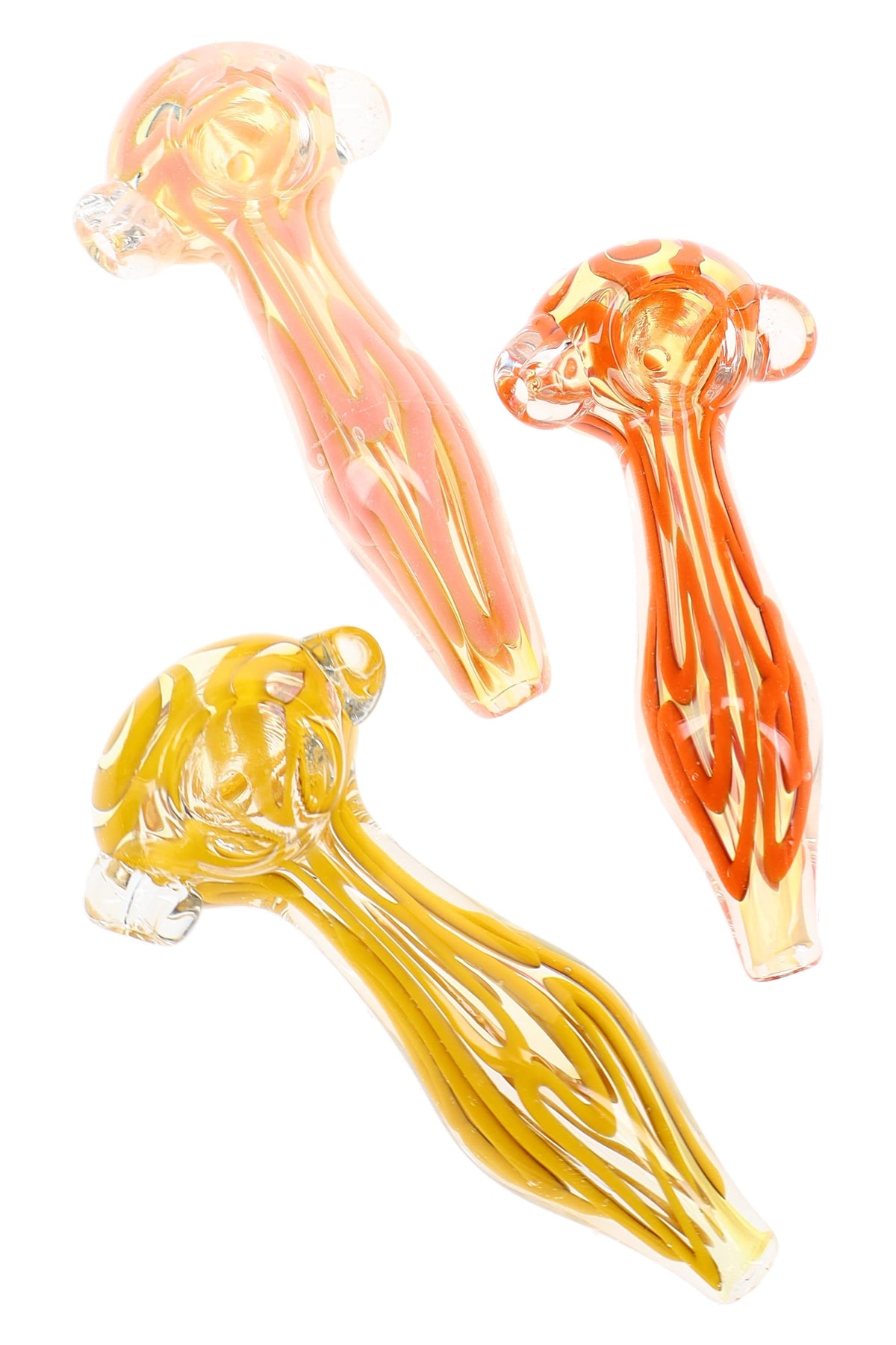 Color-Changing Squiggle Spoon Pipe “Squiggle Spark” – 4″ – Assorted Colors