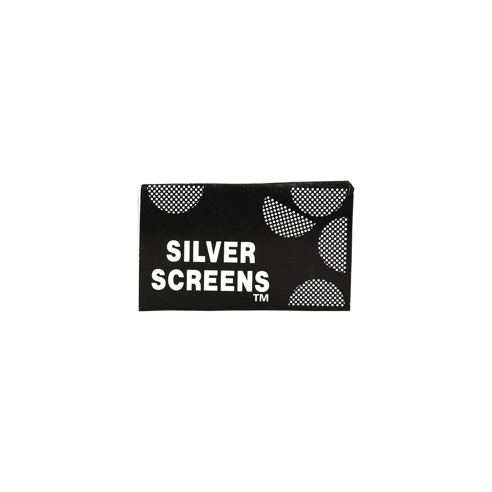 100PC DISPLAY - Silver/Stainless Steel Pipe Screen Filters - 5ct / 5/8"
