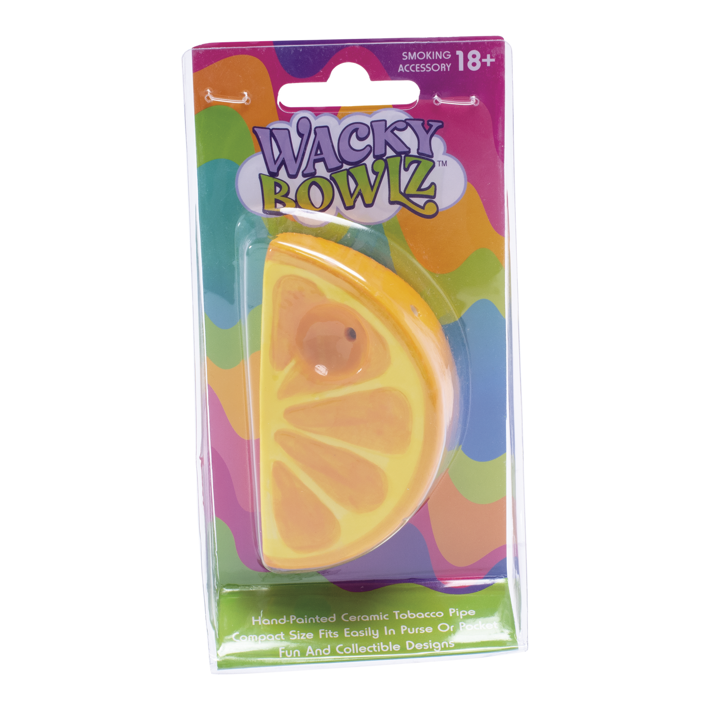 Wacky Bowlz 3.5” Ceramic Pipe – Orange Slice