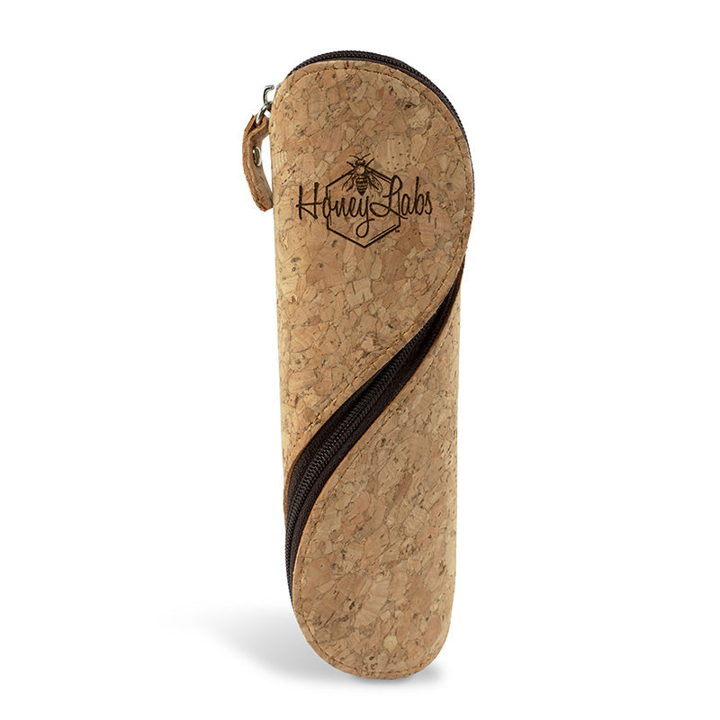 Honey Dabber II Nectar Collector Kit with Quartz and Titanium Nails and Cork Case - Black Edition