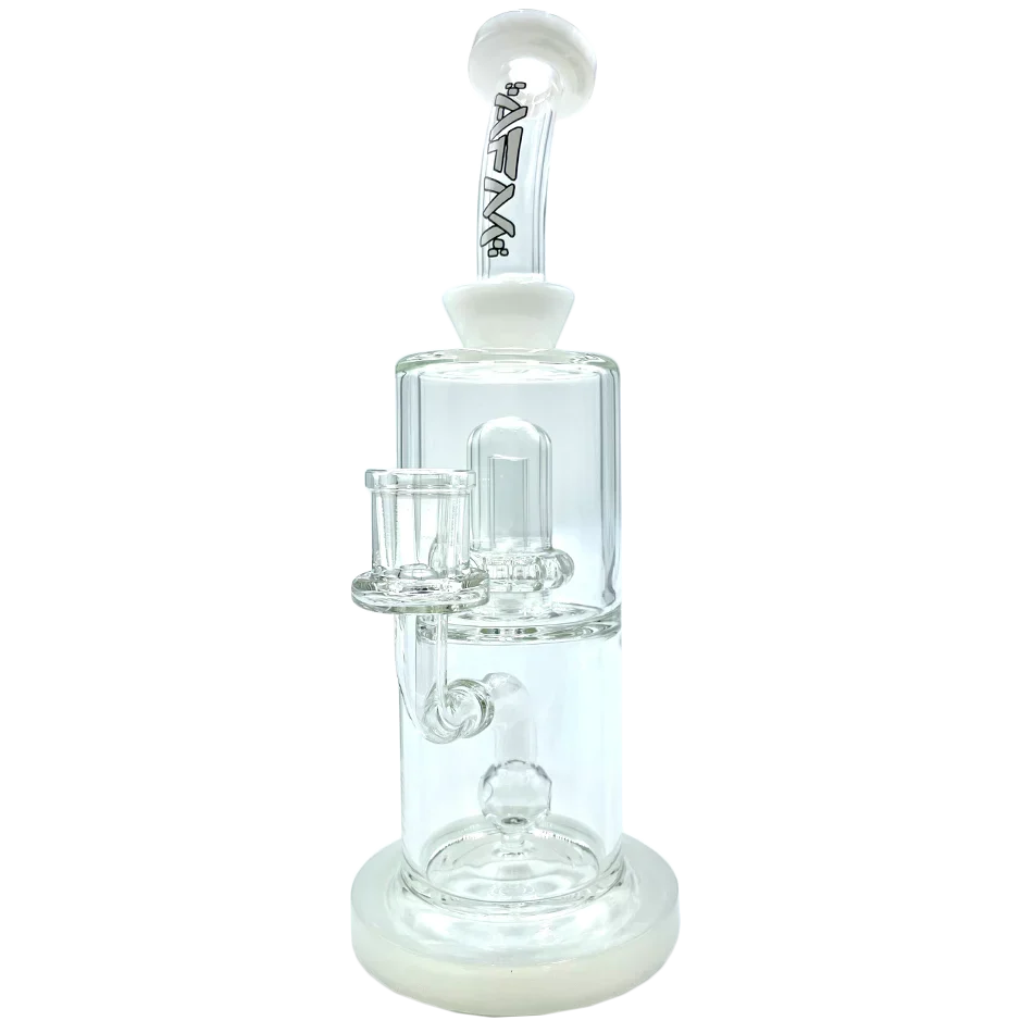 10" AFM Dot Double Perc Glass Dab Rig