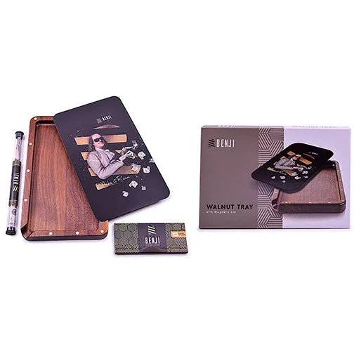 Benji - Walnut Tray w/ Magnetic Lid Kit