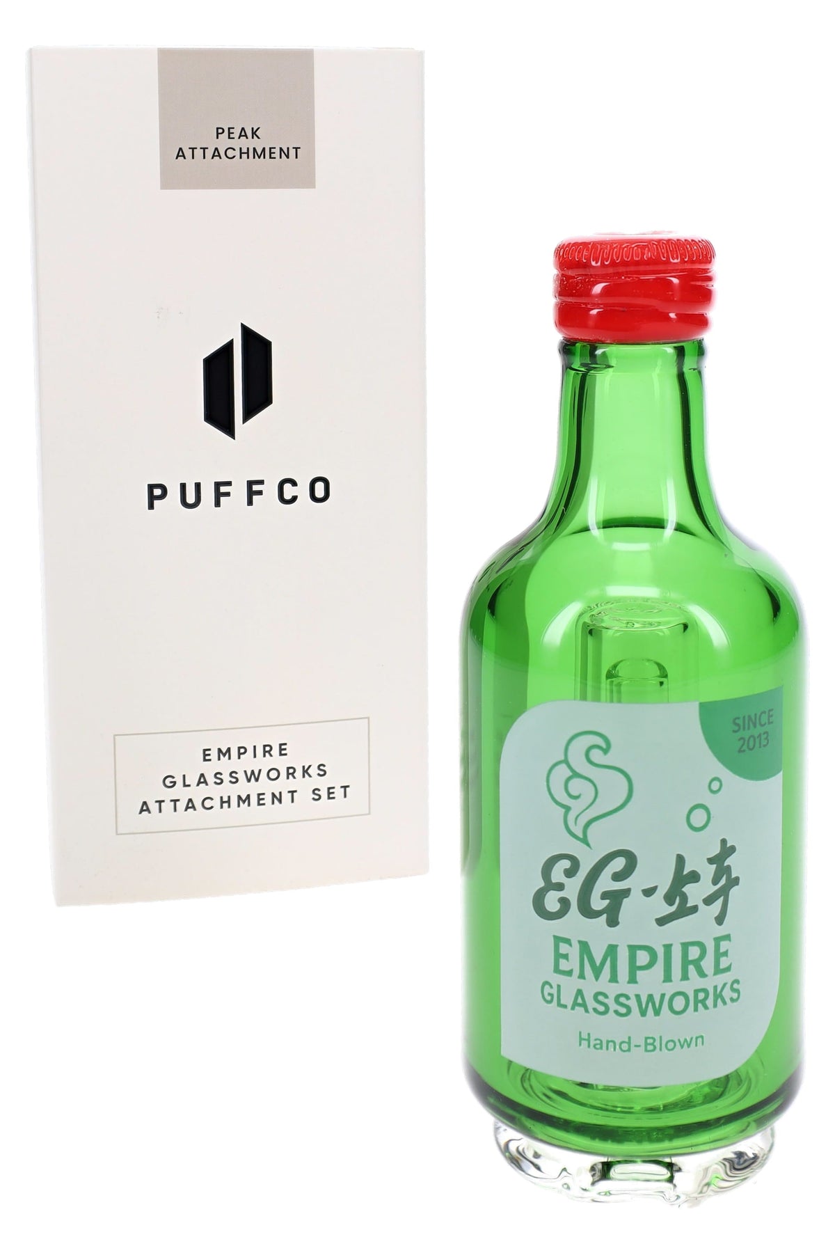 Empire Glassworks “Soju Bottle” Puffco Peak Attachment – US-Made