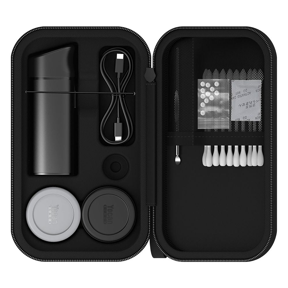 Yocan Black Pocket Mini Concentrate Vaporizer w/ Travel Case - 1300mAh / Black