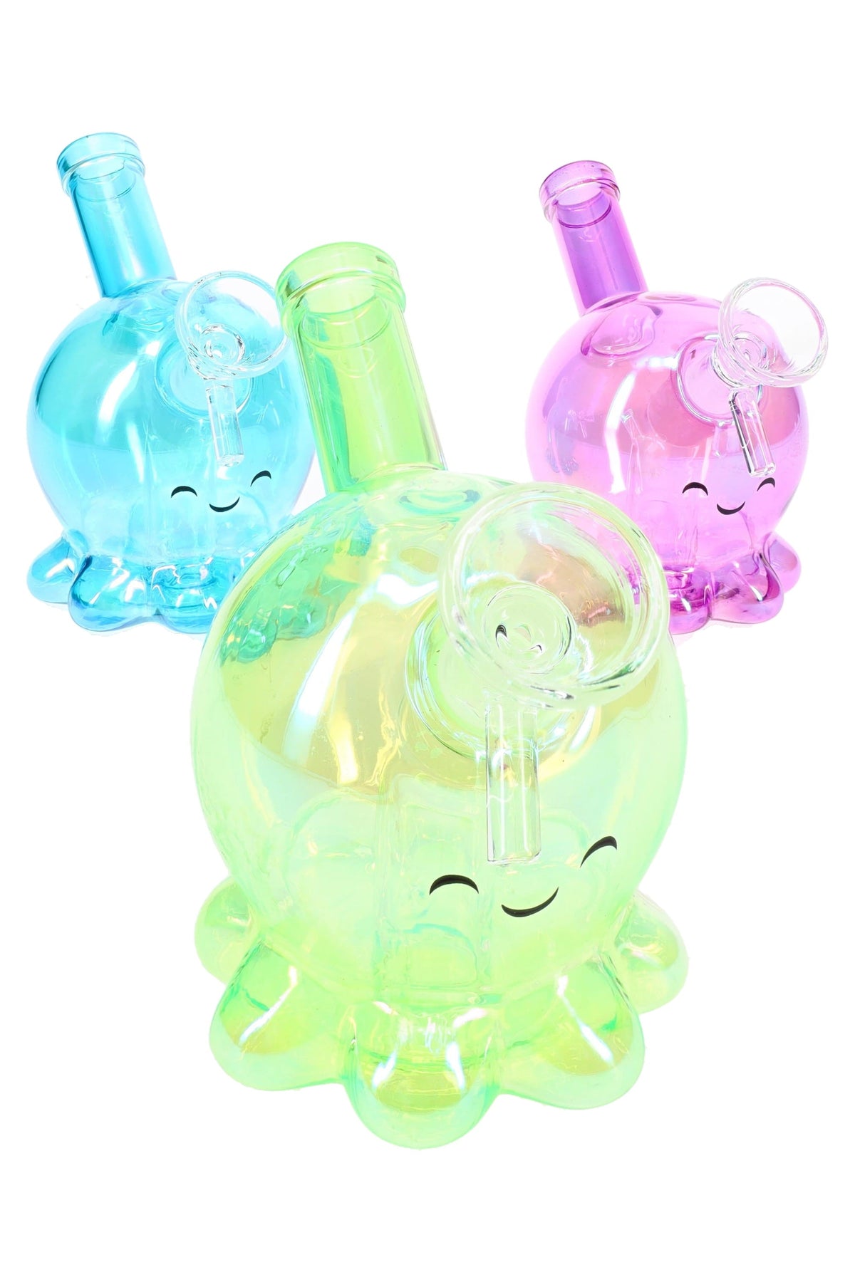 GoG Metallic Octopus Mini Bong “Tentacle Twist” – 5½″ – Assorted Colors