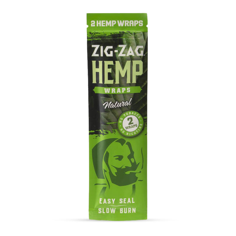 Zig Zag 2pk Natural Hemp Wrap