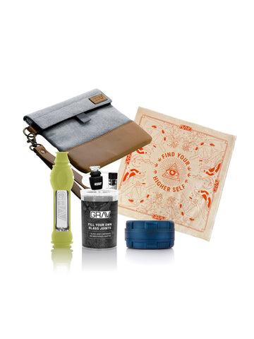 GRAV Traveler's Smoke Kit: On-the-Go Bundle with Octotaster, Grinder & More