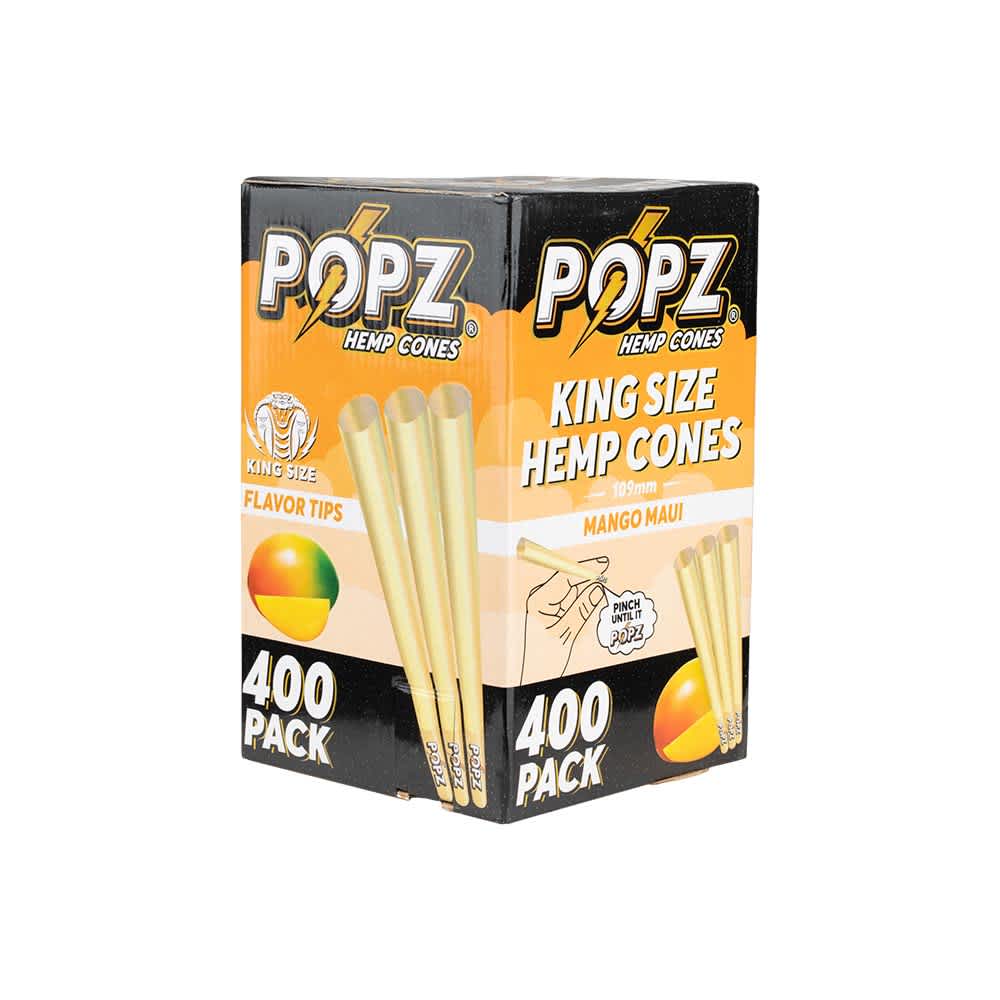 POPZ Hemp Cones King Size Bulk 400ct Box