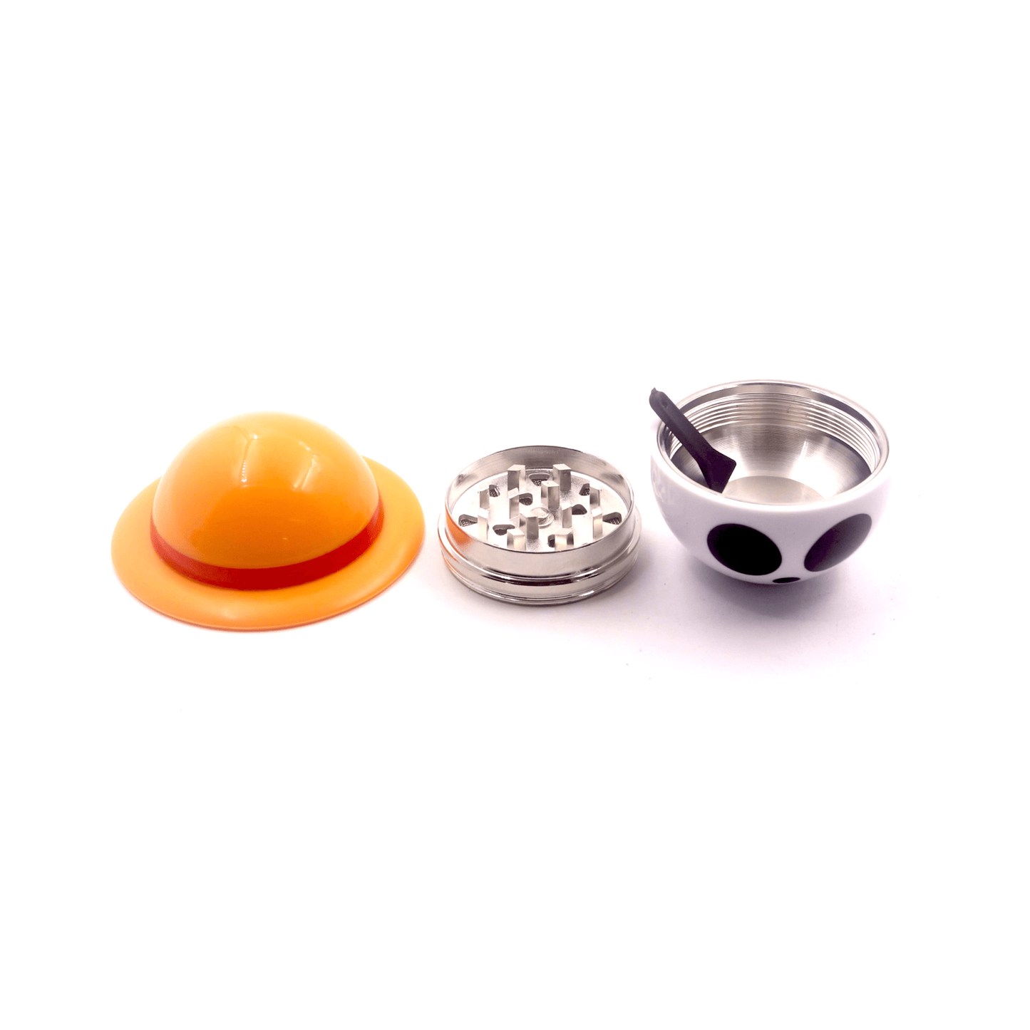 Straw Hat 3-Piece Herb Grinder