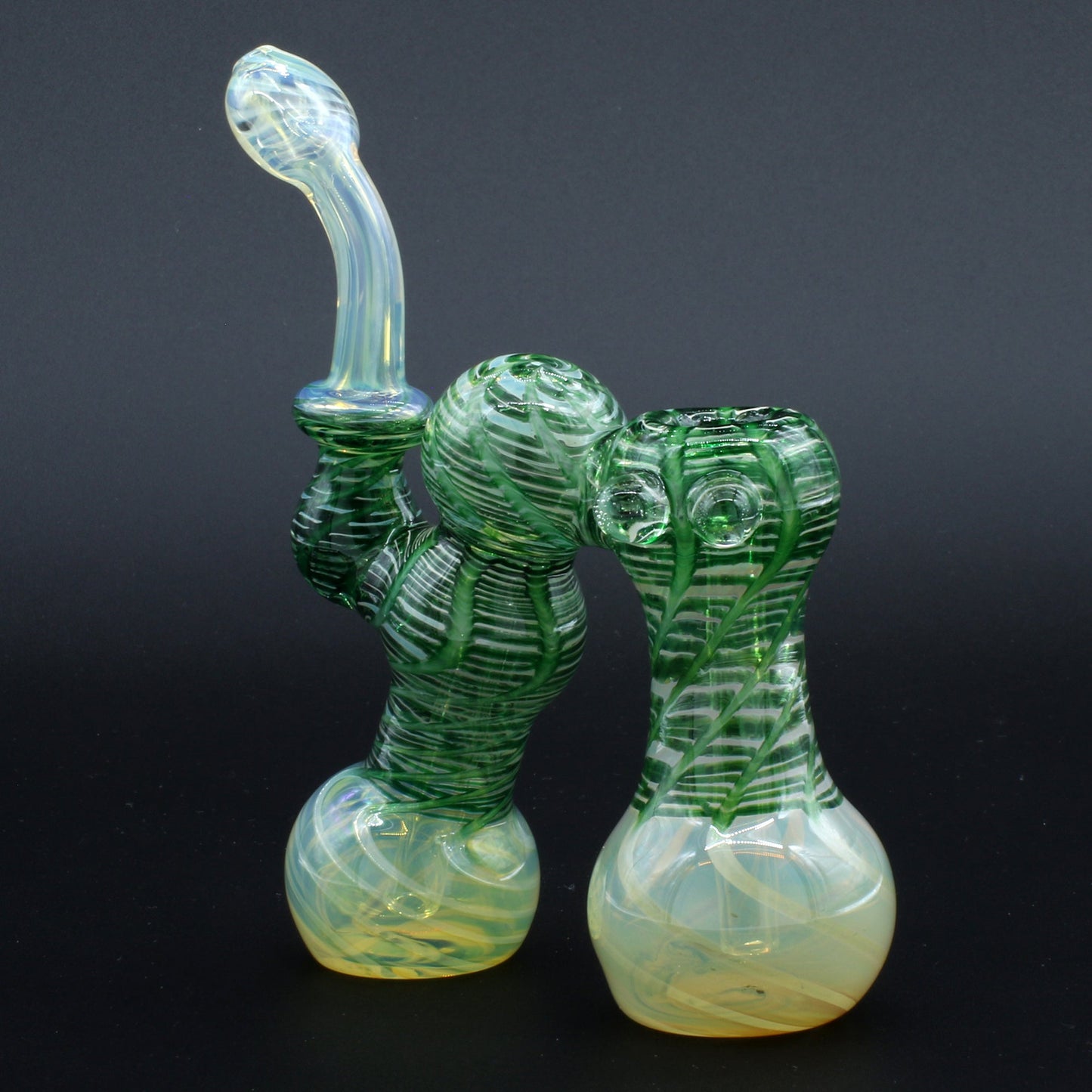 Clayball Glass "Dub-Bubb" Sherlock Double Bubbler