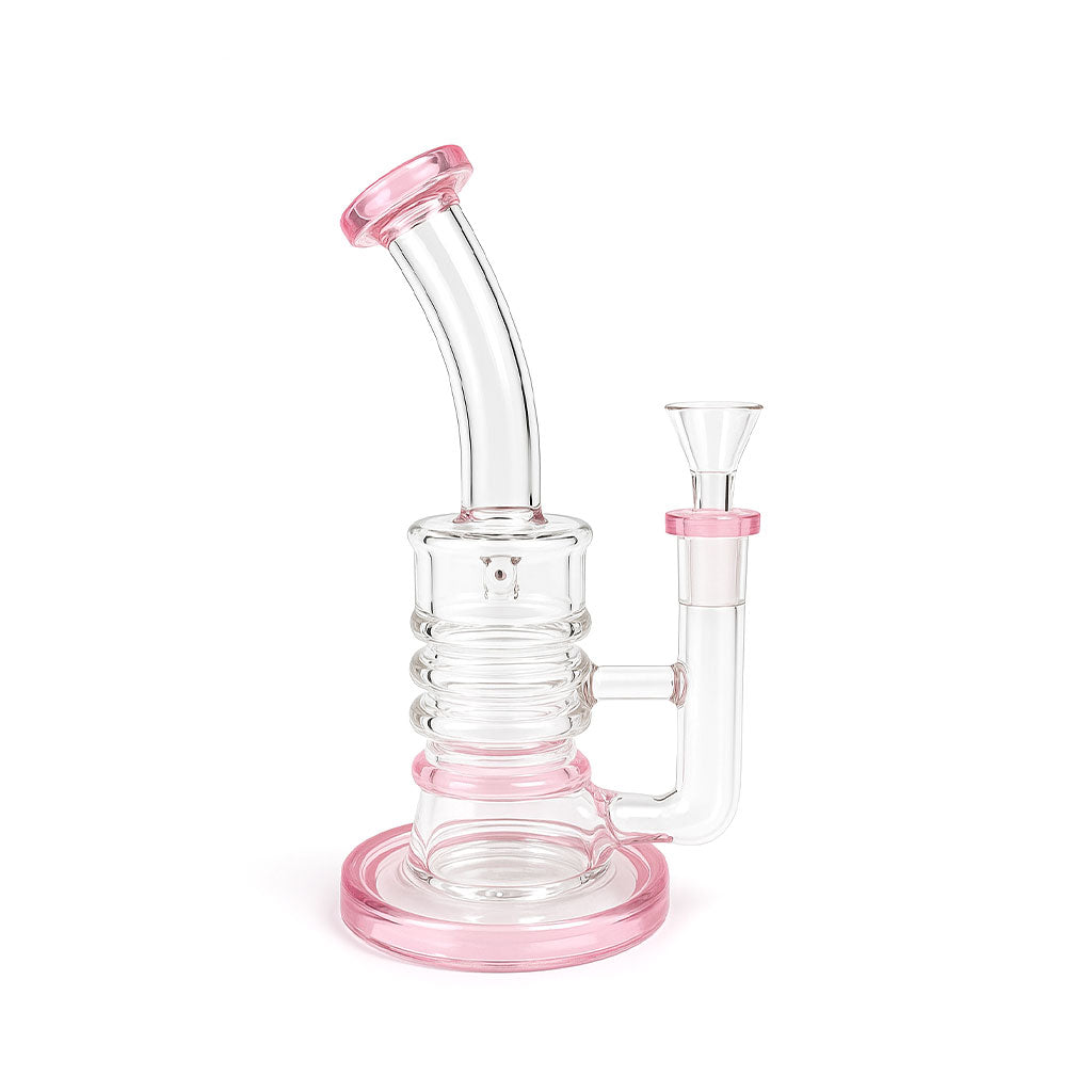TRIPLE RING BENT NECK DAB RIG COMPACT PERC DESIGN