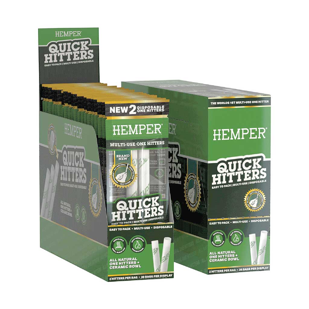 2PK QUICKHITTER DISPOSABLE CHILLUM - NATURAL