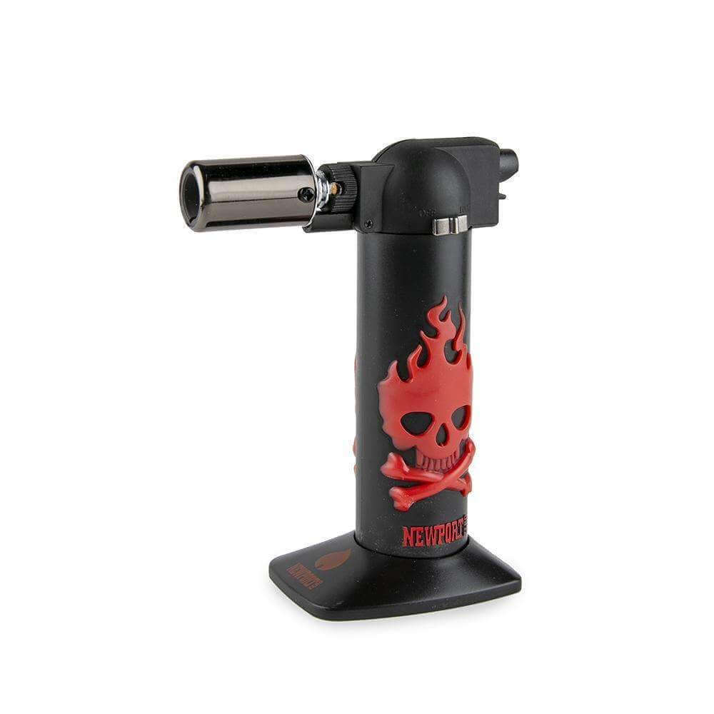 Newport Table Top Torch 6" - Skull Red