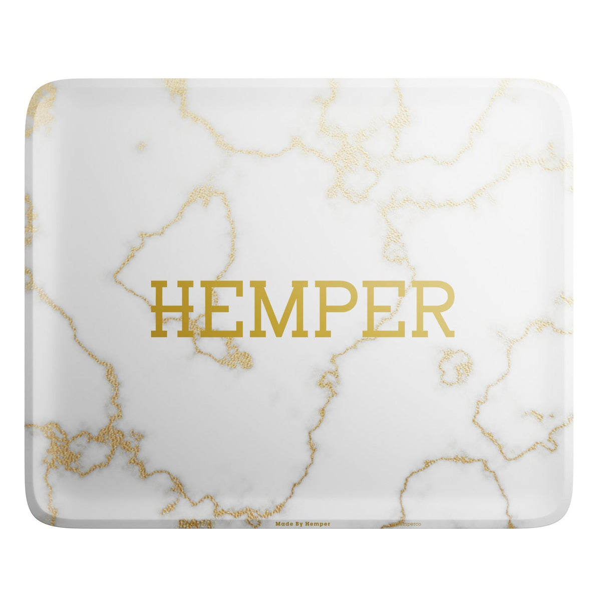 HEMPER - Luxe White Marble Rolling Tray - view 3