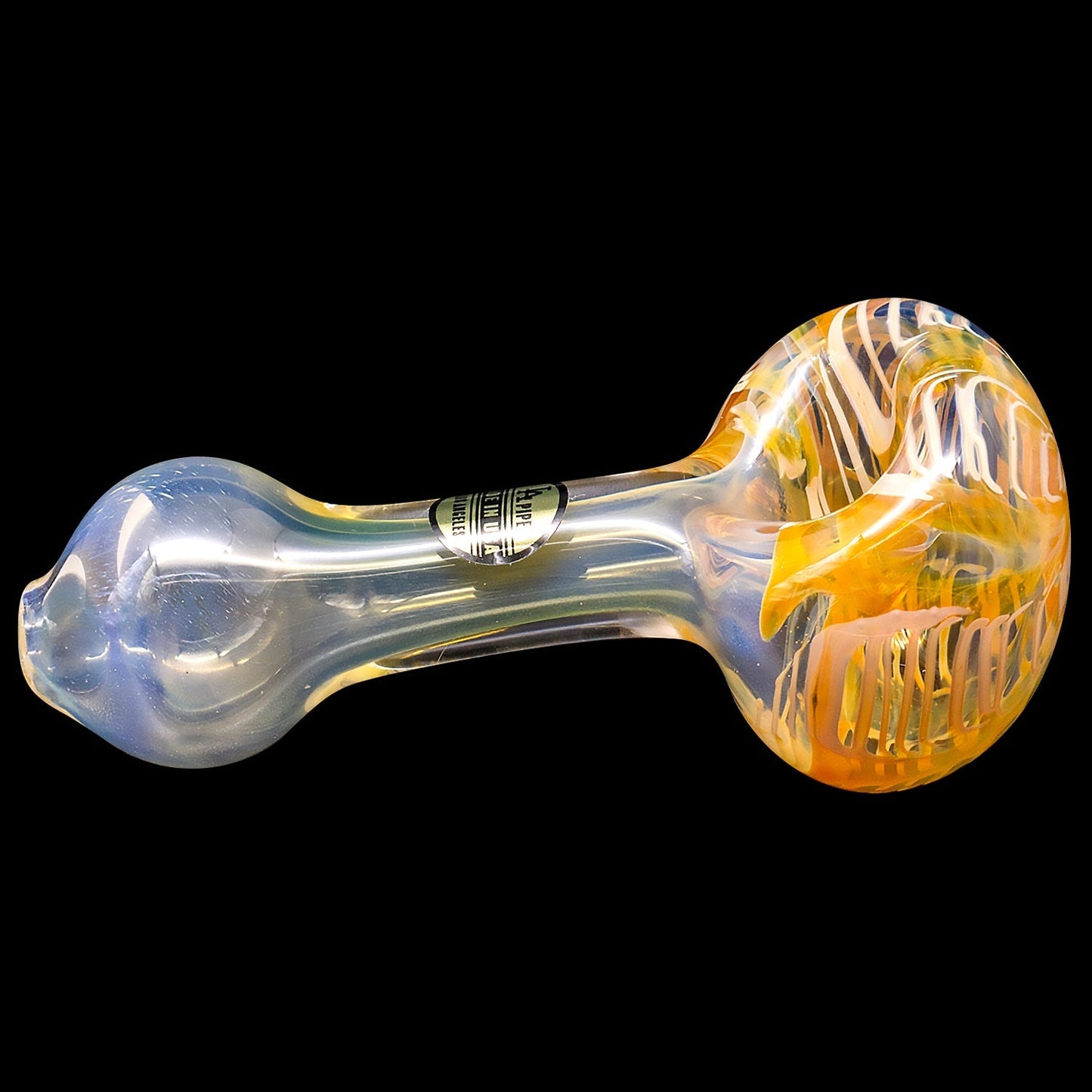 "Cake Head" Color Swirl Glass Pipe - view 13