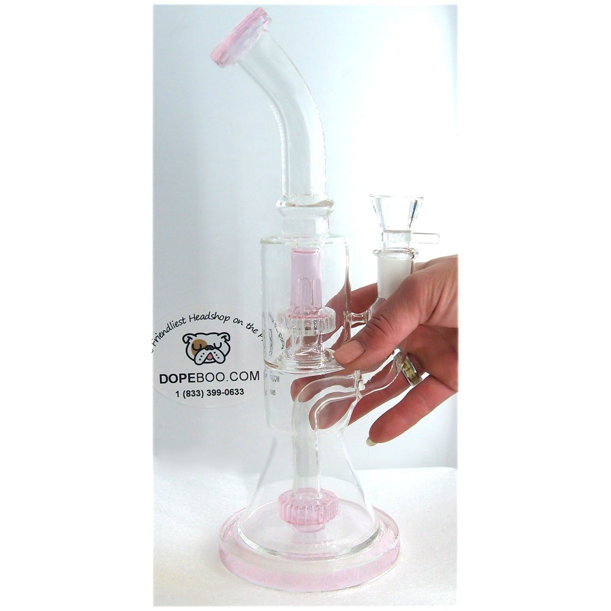 12 Inch Double Matrix Perc Glass Bong - view 9
