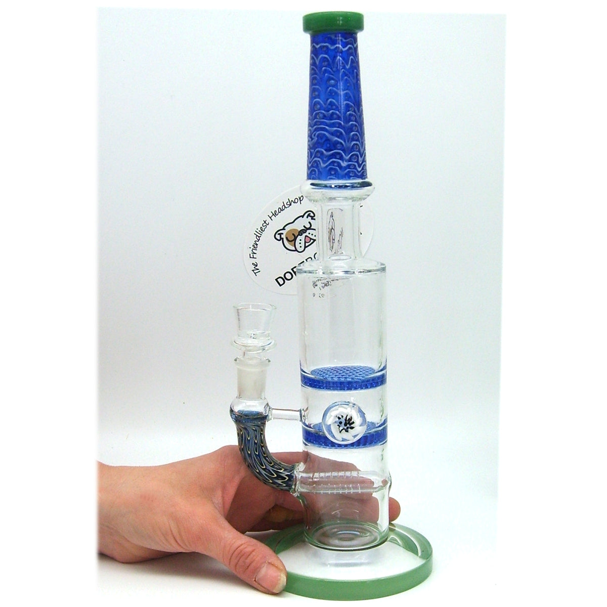 14 Inch Heady Glass Bong with Triple Percs - view 8