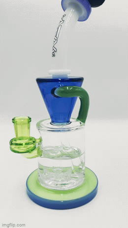 10" Drain Glass Incycler Rainbow Dab Rig Bundle - view 4