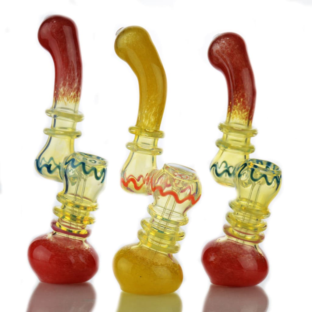 8" Ring Body Fume Glass Frit Bubbler - view 2