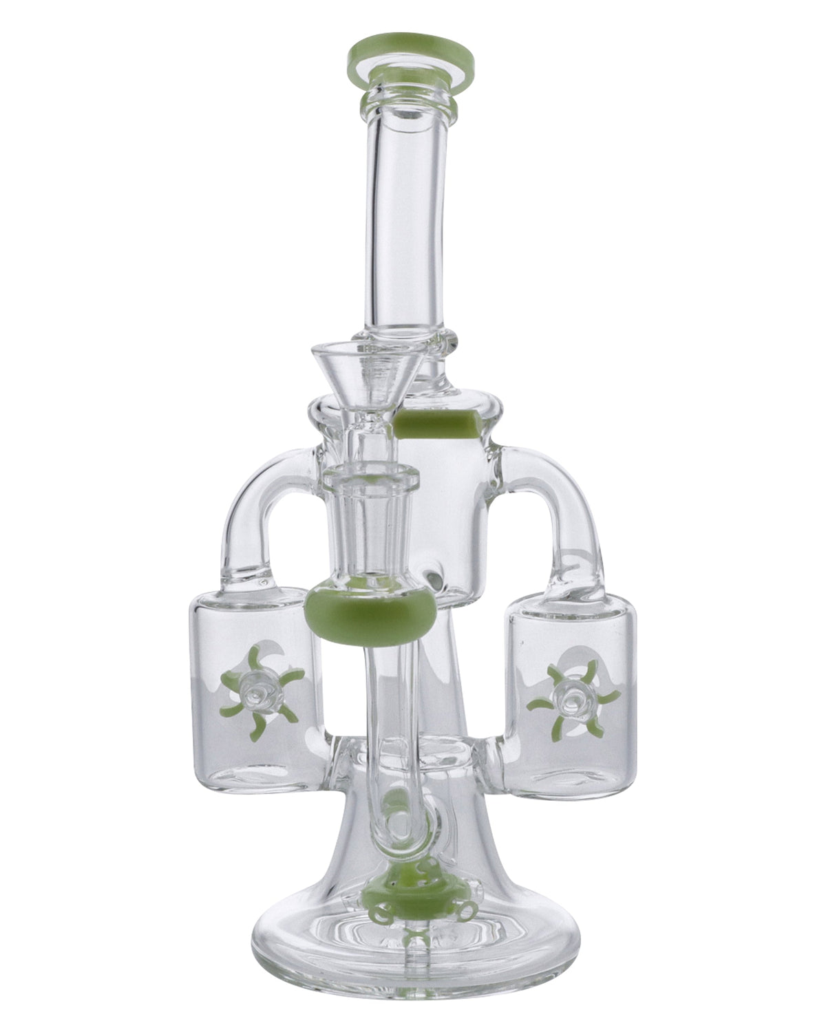 Water Pipe w/Bowl & Quartz-Milky Green(RCL-S-047MG) - East Loud