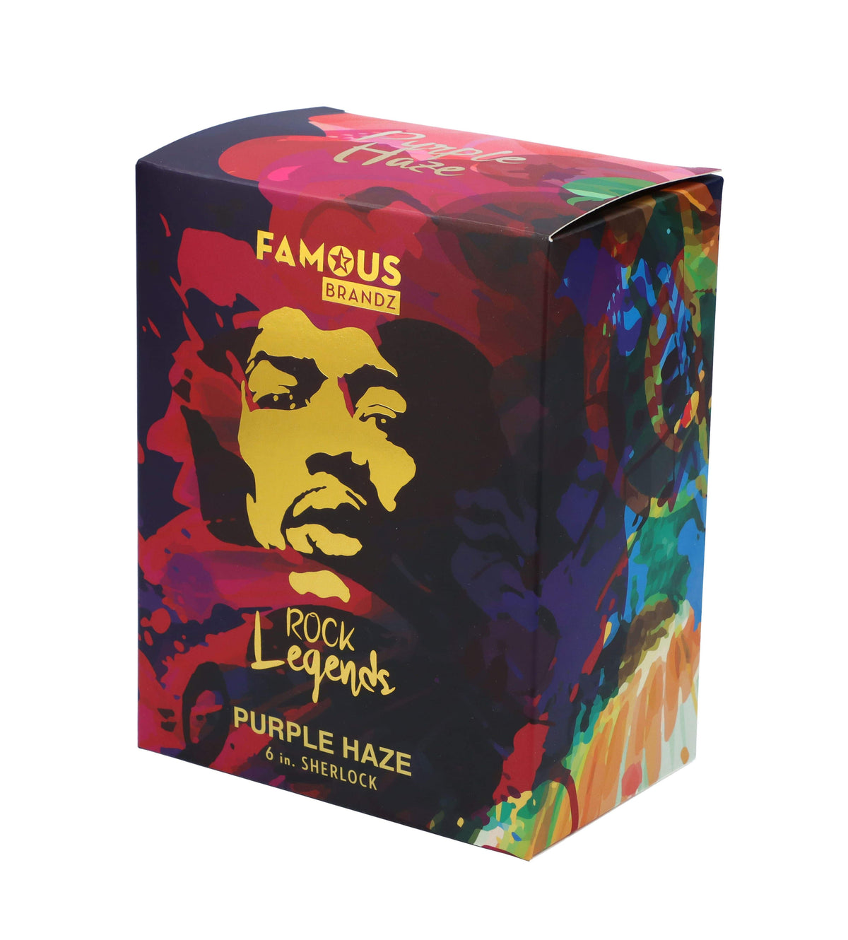 Rock Legends Jimi Purplehaze Sherlock Pipe White 6 in. - view 6