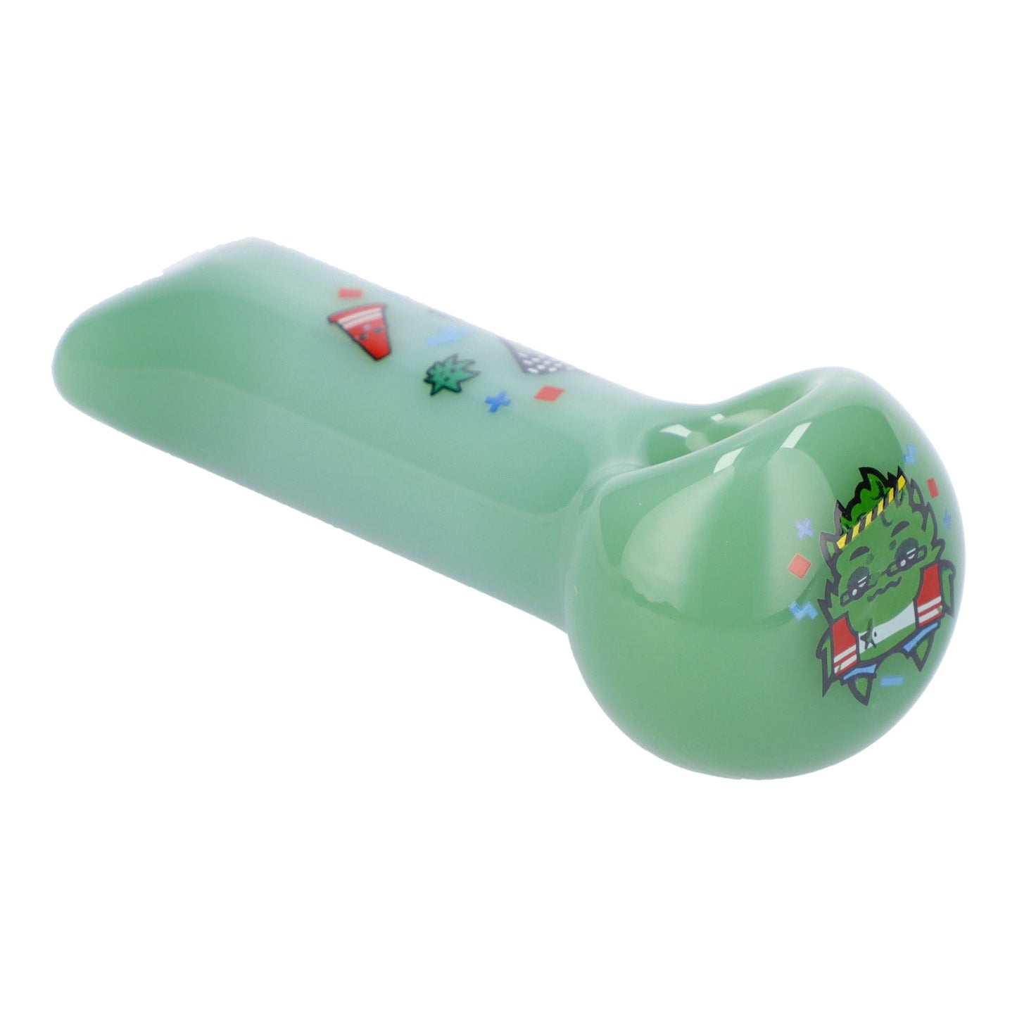 4" Sour Diesel Hand Pipe - Milky Green - view 7