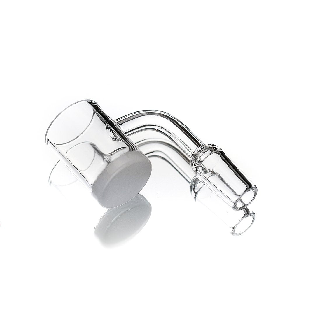 Male Flat Top Opaque Bottom Quartz Banger - East Loud