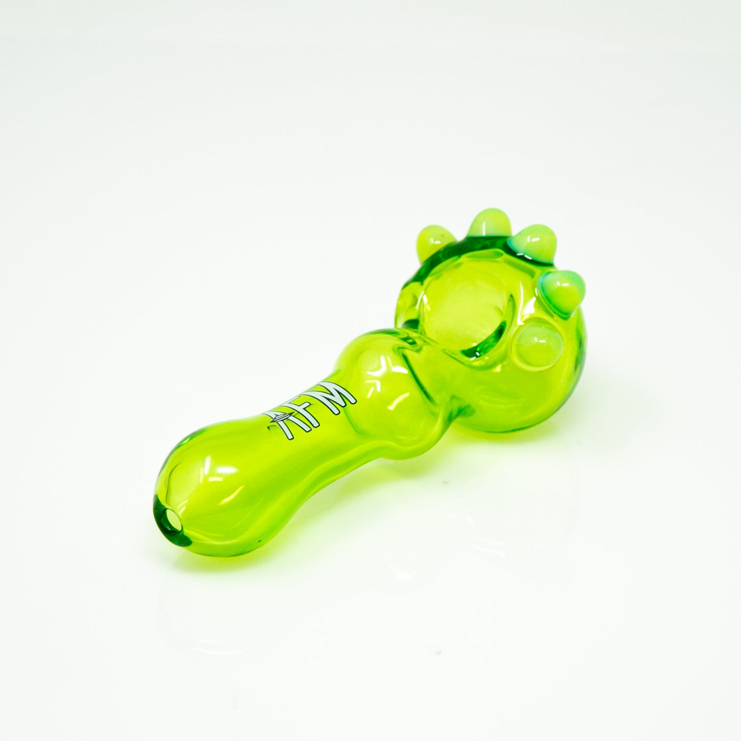 4" Spikey Color Glass Hand Pipe - view 10