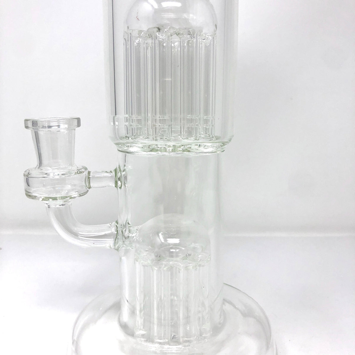 12" Double Cosmos Clear Glass Dab Rig - view 7