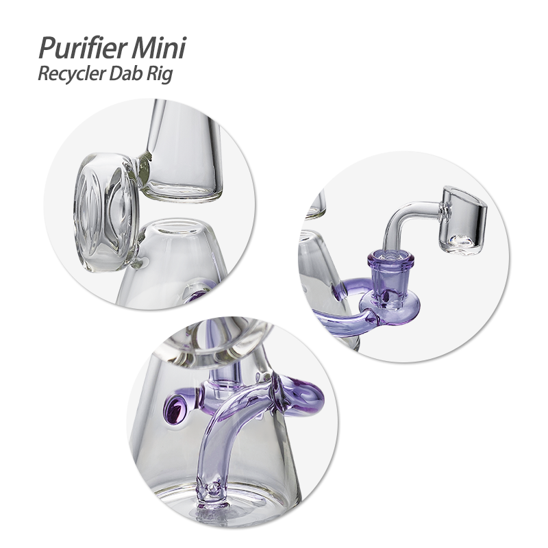 Waxmaid 5.12″ Purifier Mini Recycler Dab Rig - view 6