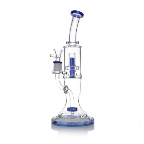 12 Inch Double Perc Bong – UFO Perc and Showerhead