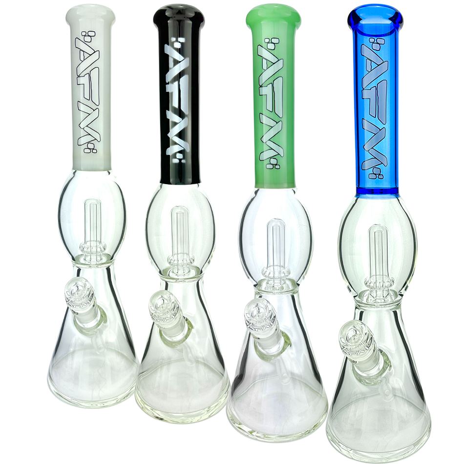 18" UFO Color Sleeve Glass Beaker Bong - view 5