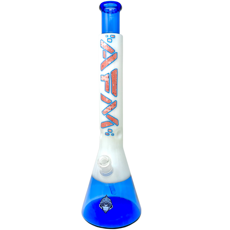 18" Donut Quasar Glass Beaker Bong - East Loud