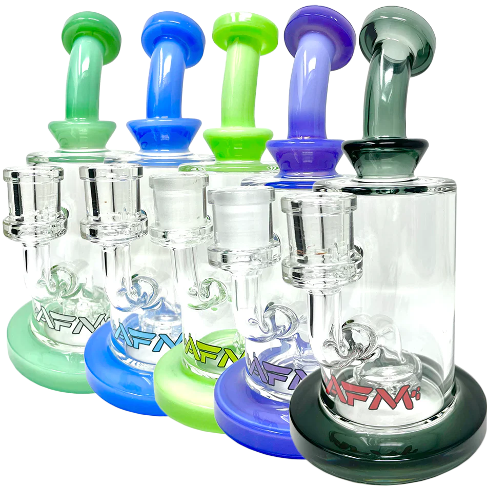 8" Milky Circle Showerhead Glass Dab Rig - view 4